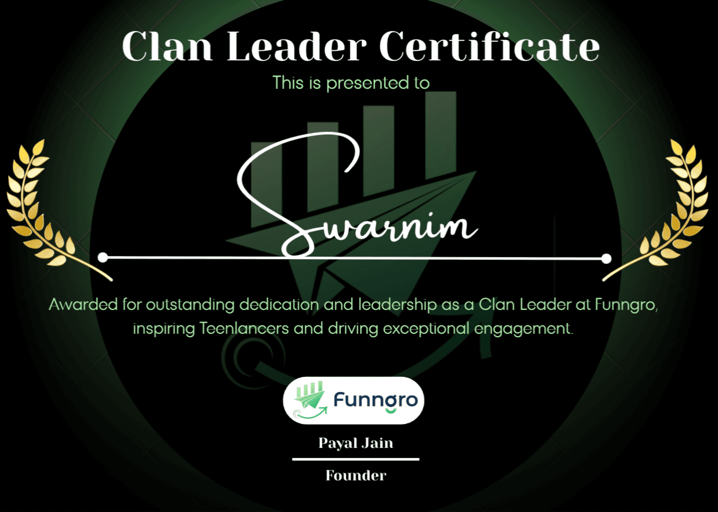 Clan Leader Certificate