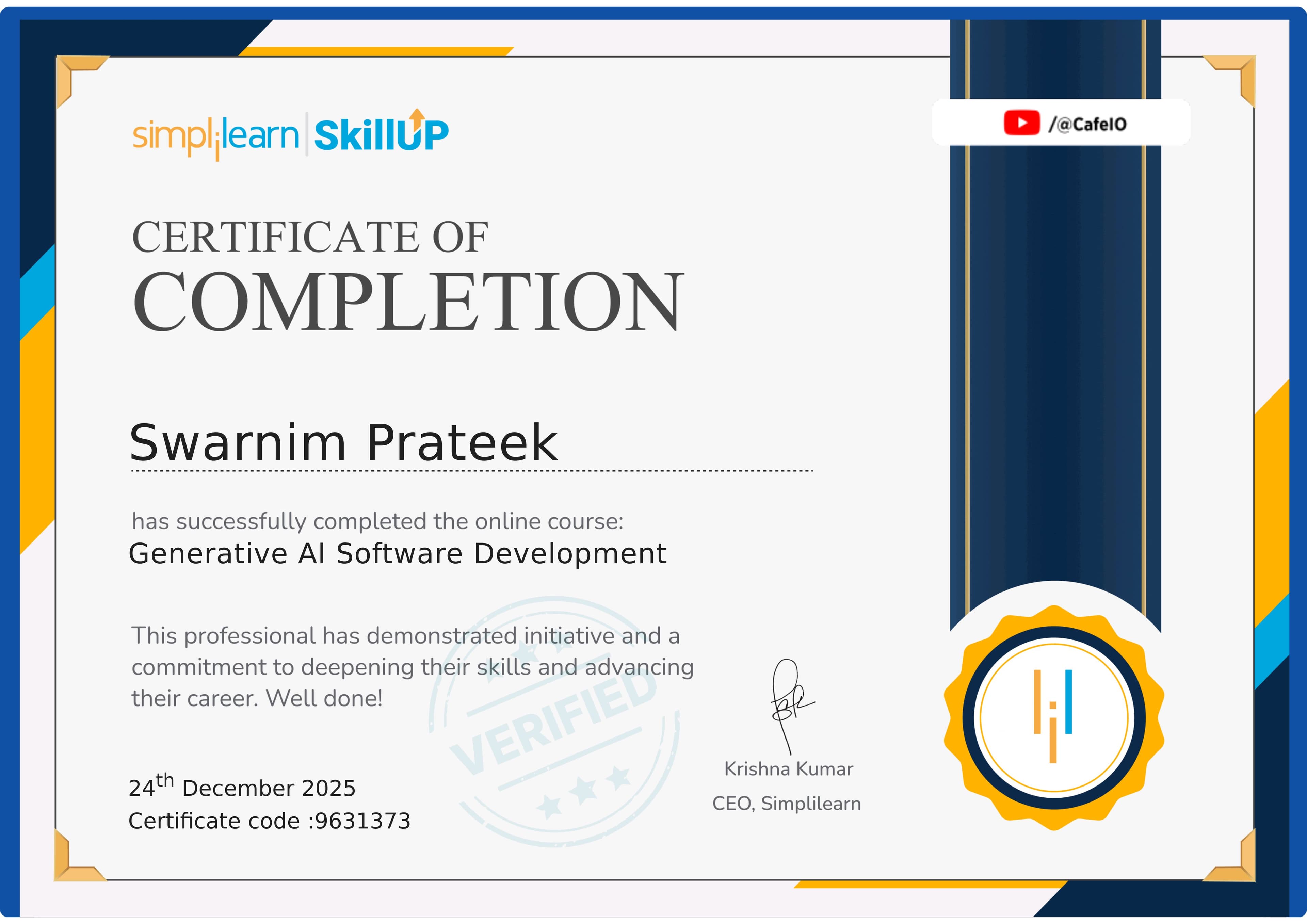 Generative AI Software Development